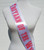 white sash with red lettering