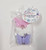 pink, white and purple butterfly soaps for a baby shower or bridal shower