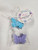 blue, white and purple butterfly shape scented soap party favors for a baby or bridal shower
