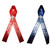 red and navy blue memorial ribbons
