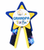 royal blue and yellow grandpa to be baby shower pins for galaxy or twinkle little star theme