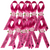 fuchsia pink custom remembrance ribbon with safety pin