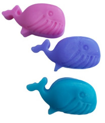 pastel pink, pastel purple and pastel blue whale soaps