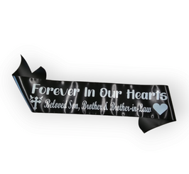 Personalized Memorial Funeral Sash 