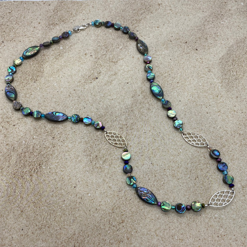 Mermaid Abalone and Sterling Silver Necklace