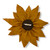 Sunflower felt brooch handmade in the Usa