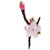 Single cherry bloosom with bud felt flower pin