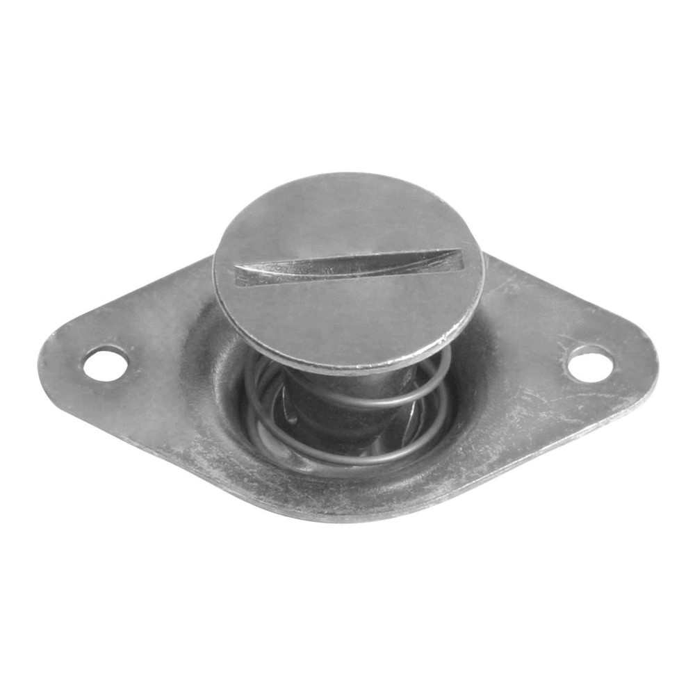 5/16 in. Self-Ejecting Flush Slotted Head Quarter Turn Fastener, Steel, Silver, .500 in. Grip Length