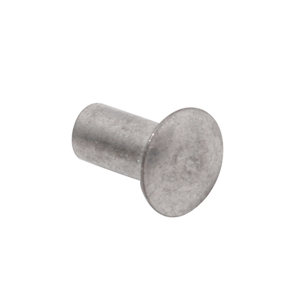 Quarter-Max 600002-250 1/8 in. x 1/4 in. Long Semi-Tubular Smash Rivet, Steel, Zinc Plated