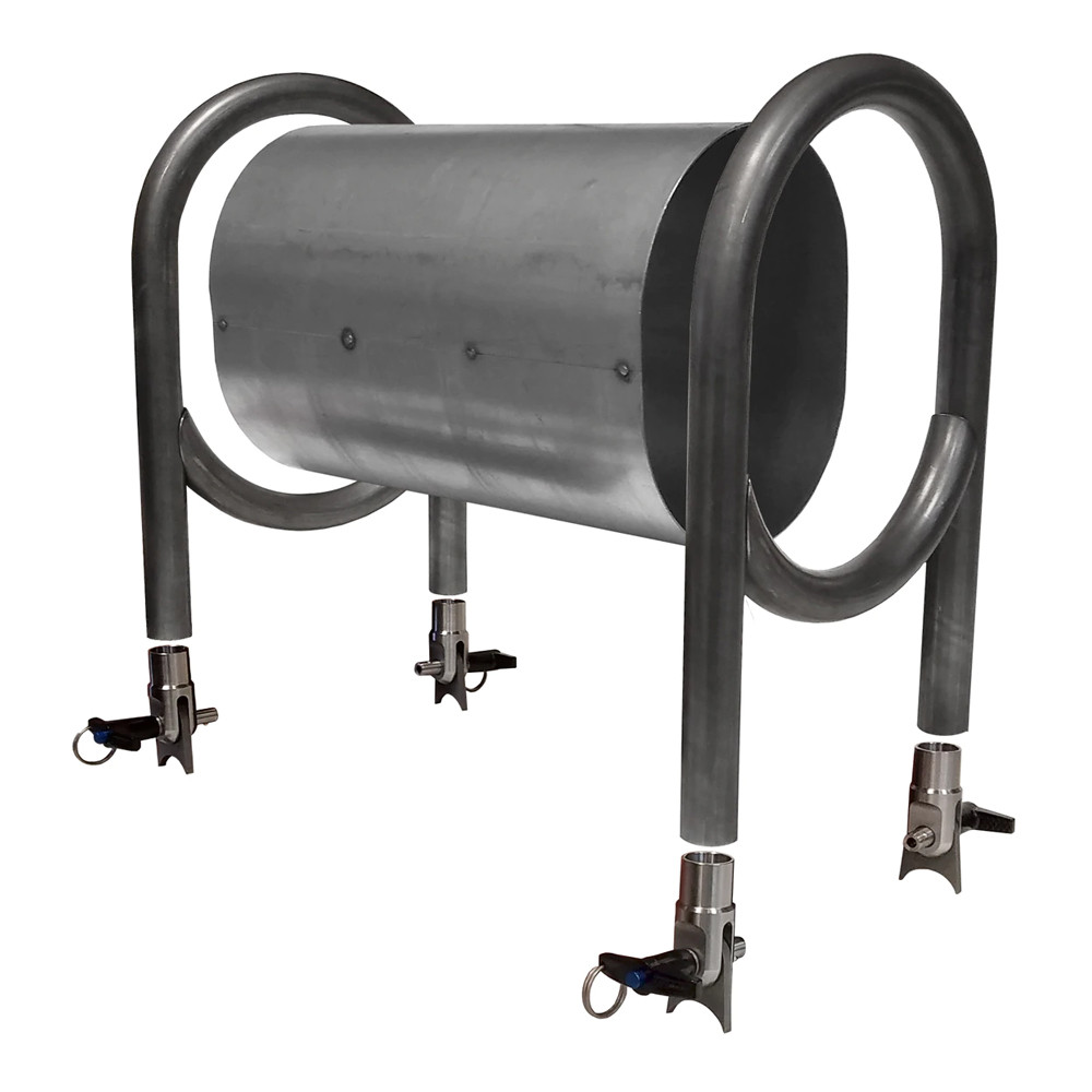 Quarter-Max Driveshaft Tunnel Kit, Tack Welded Cover, 12 in., 4130
