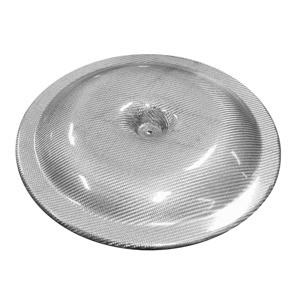 14" Silver Carbon Air Cleaner Lid
