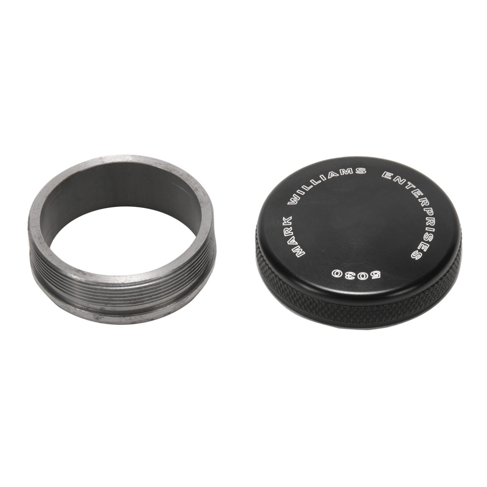 Mark Williams Aluminum Black Cap & Steel Bung