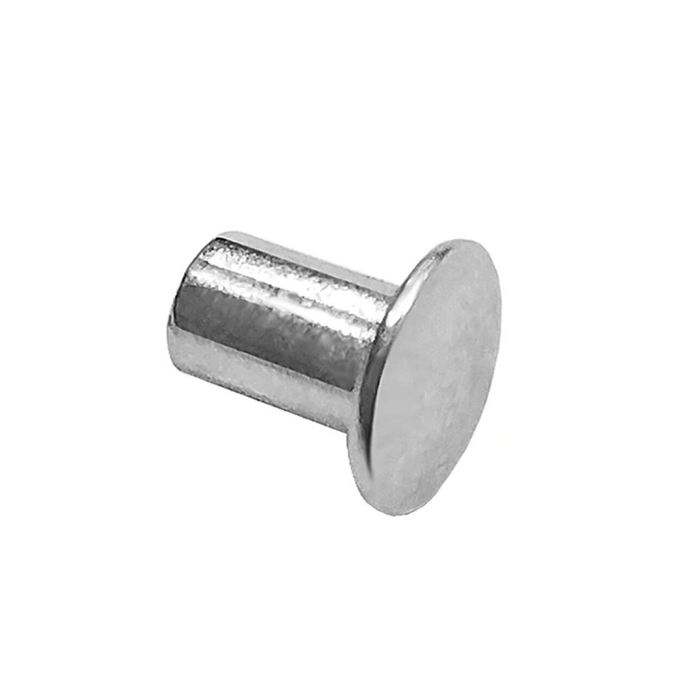 Quarter-Max 600002-188 1/8 in. x 3/16 in. Long Semi-Tubular Smash Rivet, Steel, Zinc Plated
