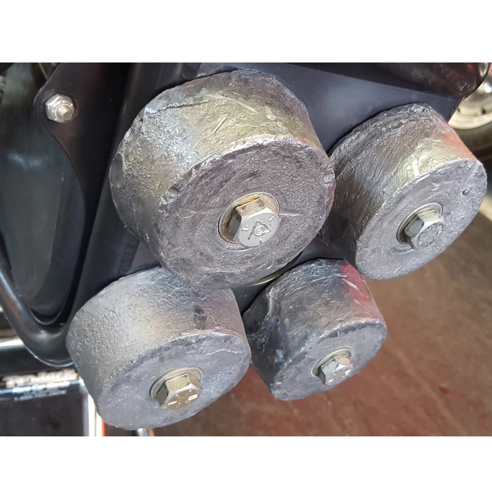 Quarter-Max 5 lb Lead Puck - Installed
