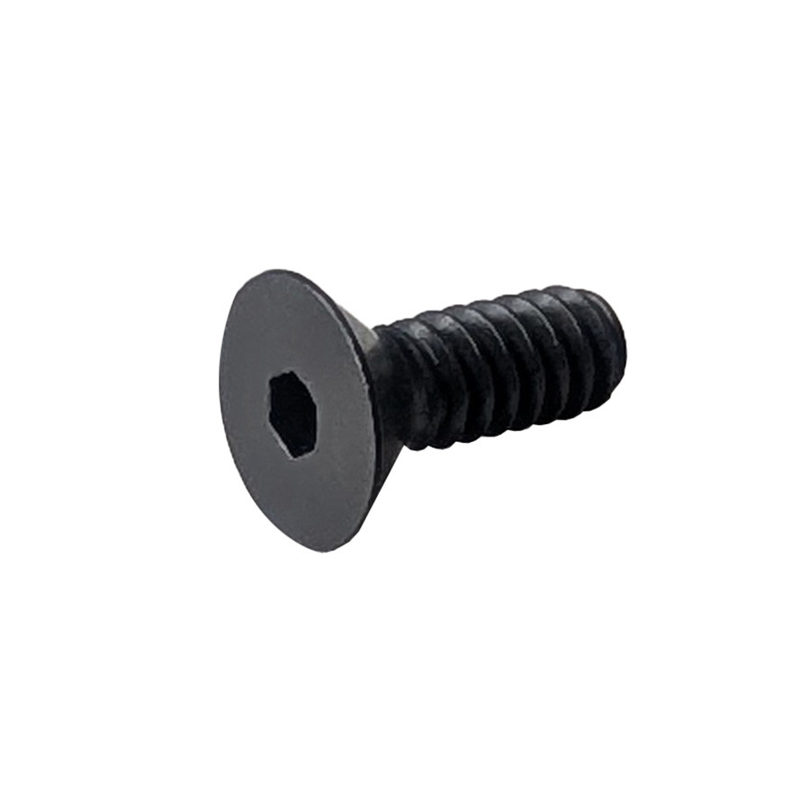 6/32 x 3/8 Flat Head Socket Screw, Aluminum, Black Anodized FAST