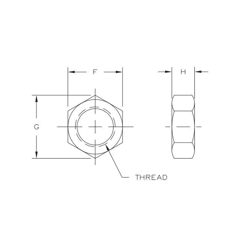 7/16-20 Thread LH Steel Jam Nut | Quarter-Max