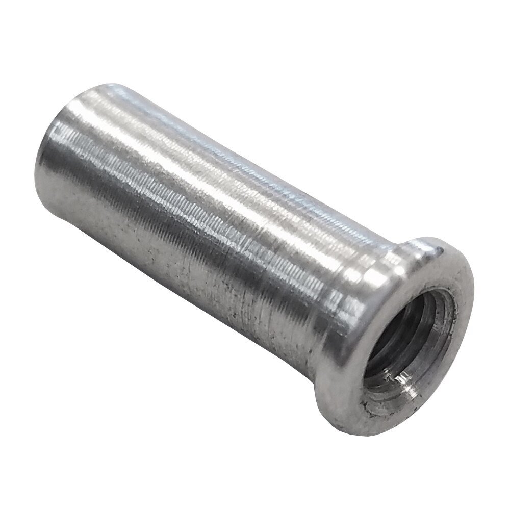 10-32 RH x 3/8 in. .037 in. Tube Adapter, Aluminum, Carbon Fiber Tube