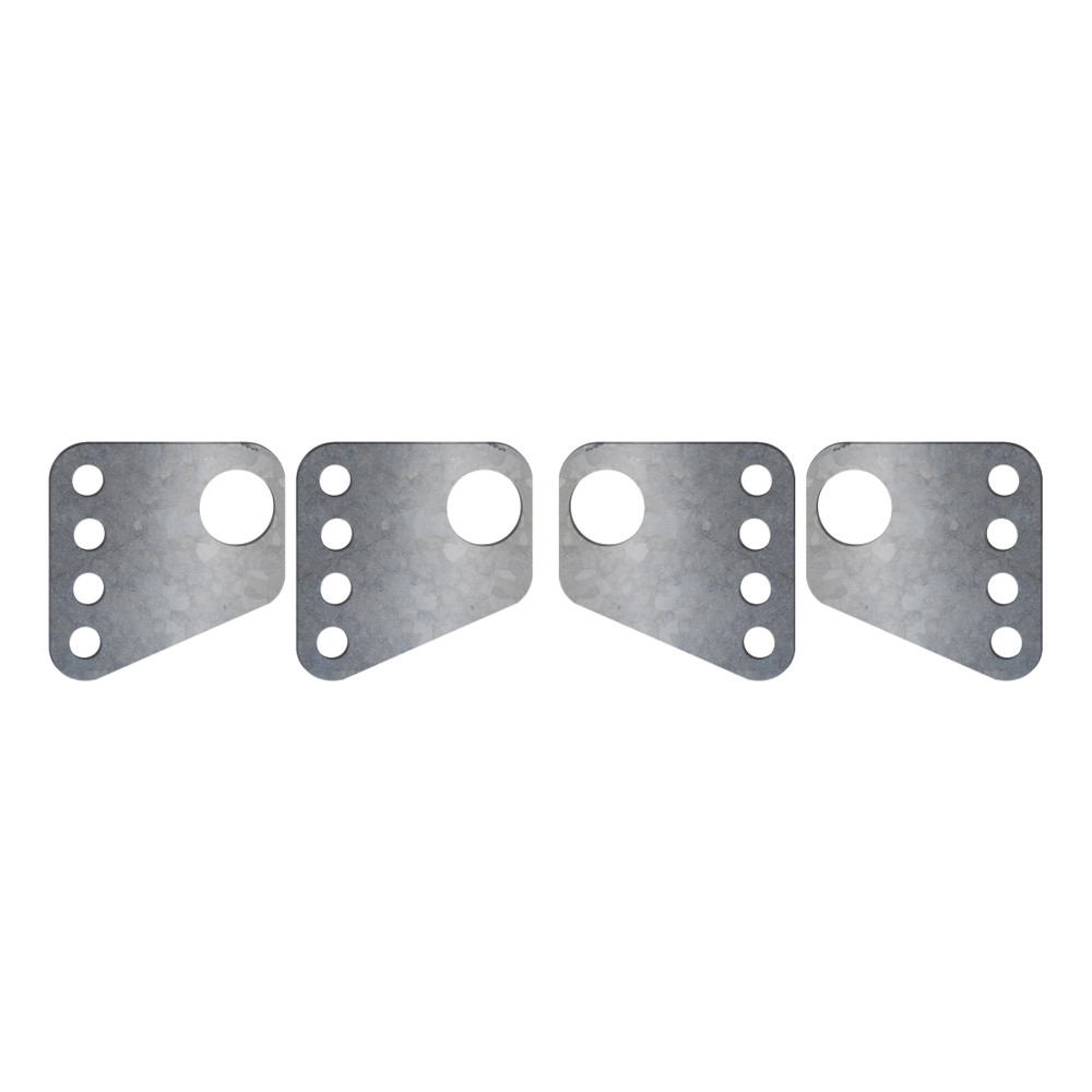 Quarter-Max Ladder Bar Front Crossmember Brackets for 1-3/4" Round Tube, 4 Hole