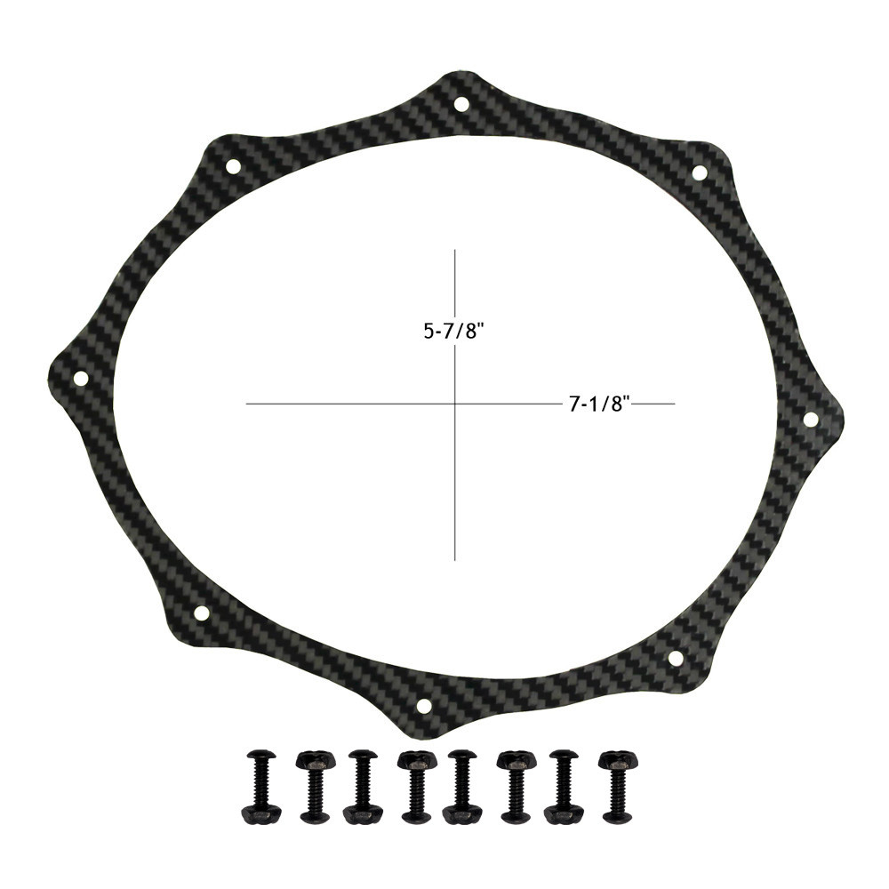 QM 7-1/8 in. x 5-7/8 in. Carbon Fiber Body Exhaust Ring Kit (QM-219428)