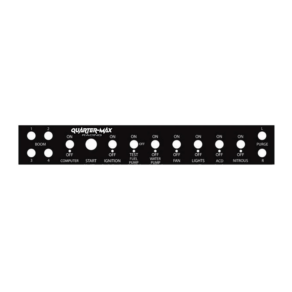 QM Nitrous Switch Panel Label