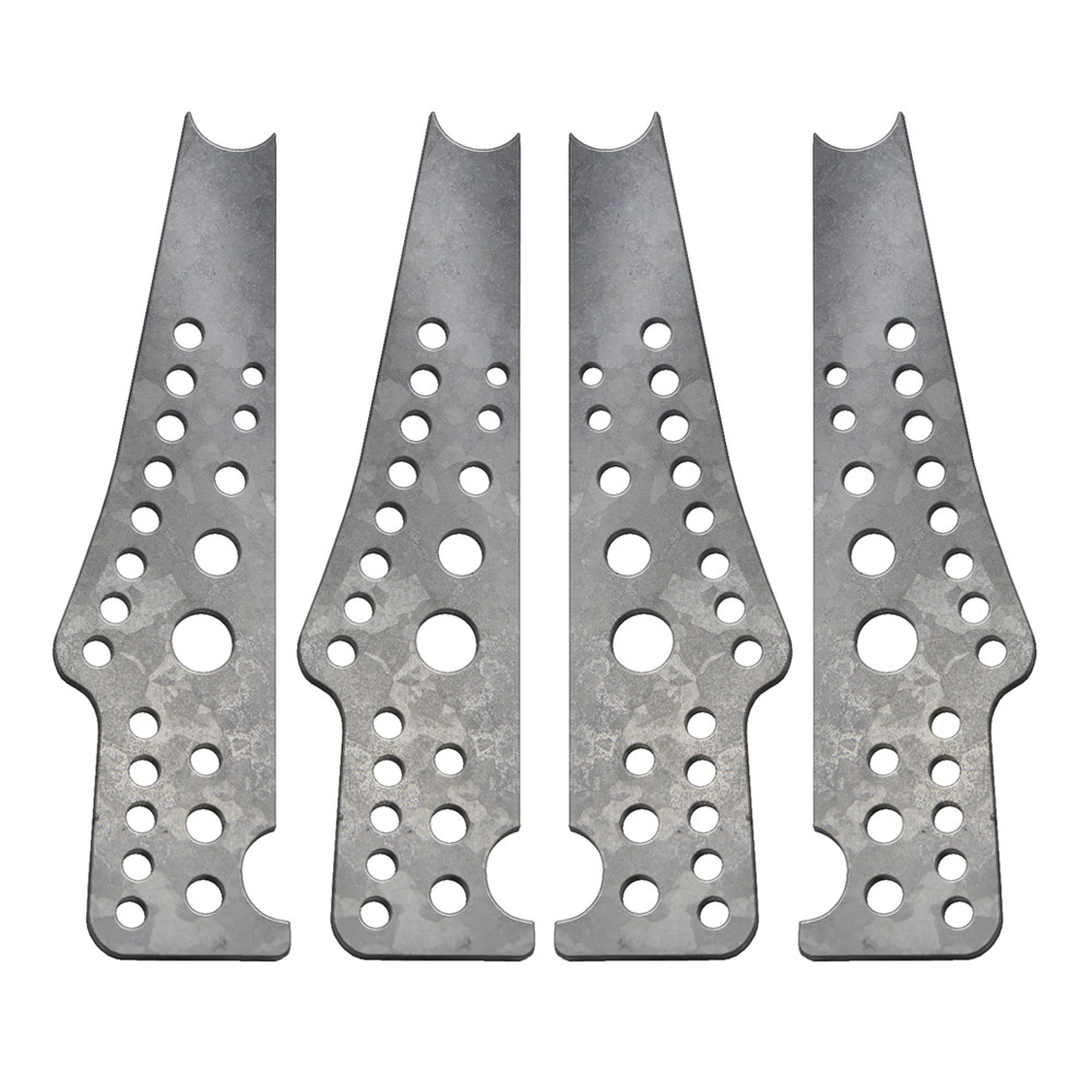 Quarter-Max 410017-1 Pro Series 4-Link Chassis Brackets, 4130, 13 in. Notch
