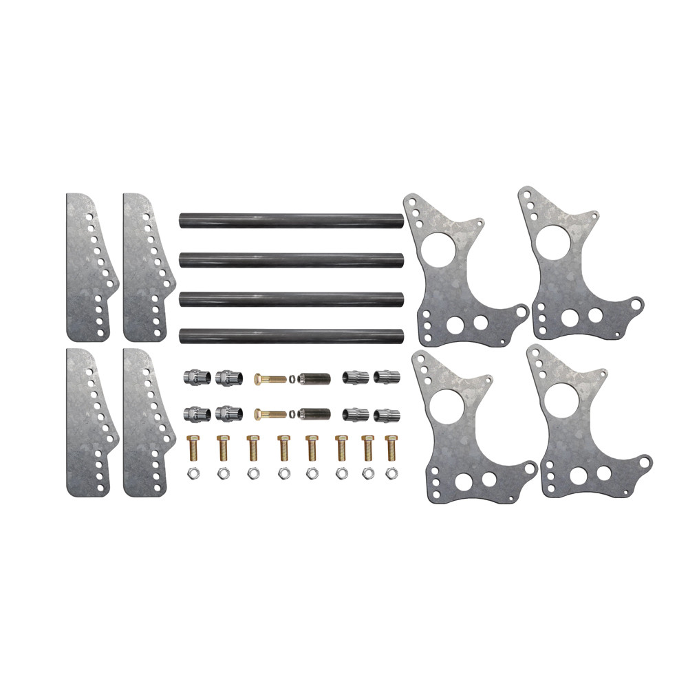 Quarter-Max 301101-3.0 4-Link Kit with Universal Chassis Brackets & 3 in. Axle Tube Hole Size Housing Brackets