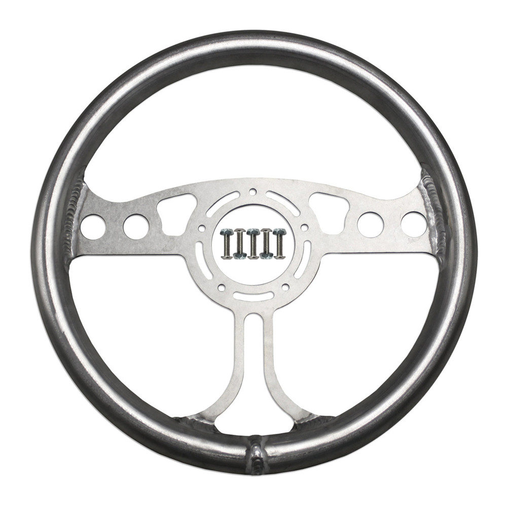 12 in. QM Max Lightweight Steering Wheel, 5-Bolt, Raw