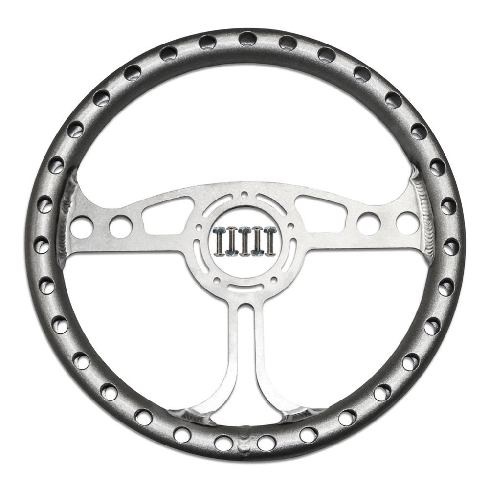 13 in. QM Max Lightweight Steering Wheel, 5-Bolt, Raw