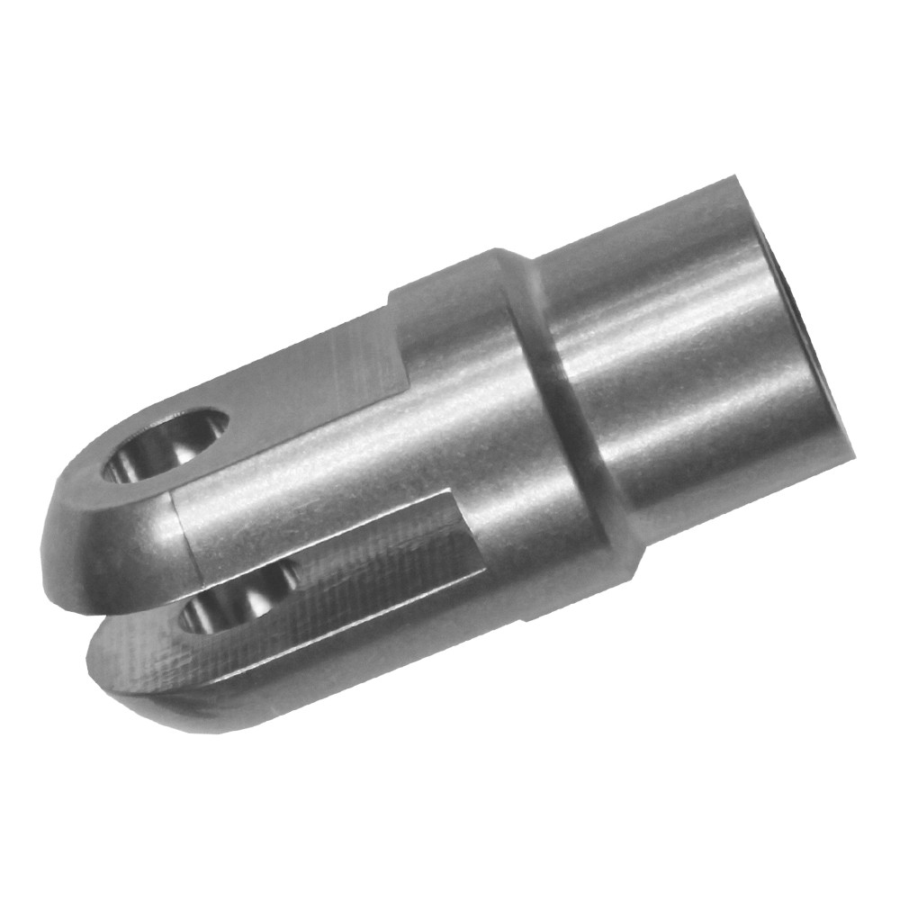 Quarter-Max 420535T Slot Clevis, Fits 1 in. OD x .070 in. W Tube, .250 in. Slot, .375 in. Hole, Titanium