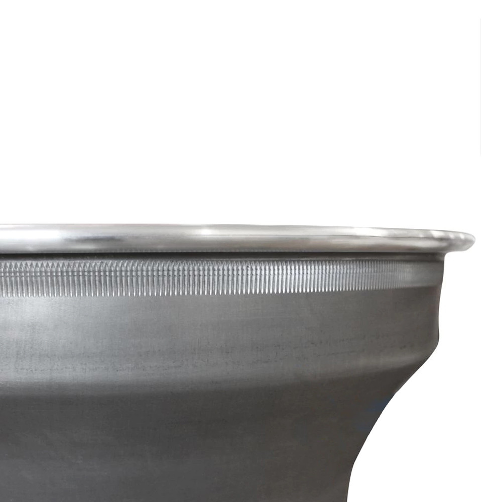Weld Racing AlumaStar Pro Liner, 16 in. x 16 in., 5 in. x 5 in., 5 in. BS, Black Center, Polished Shell