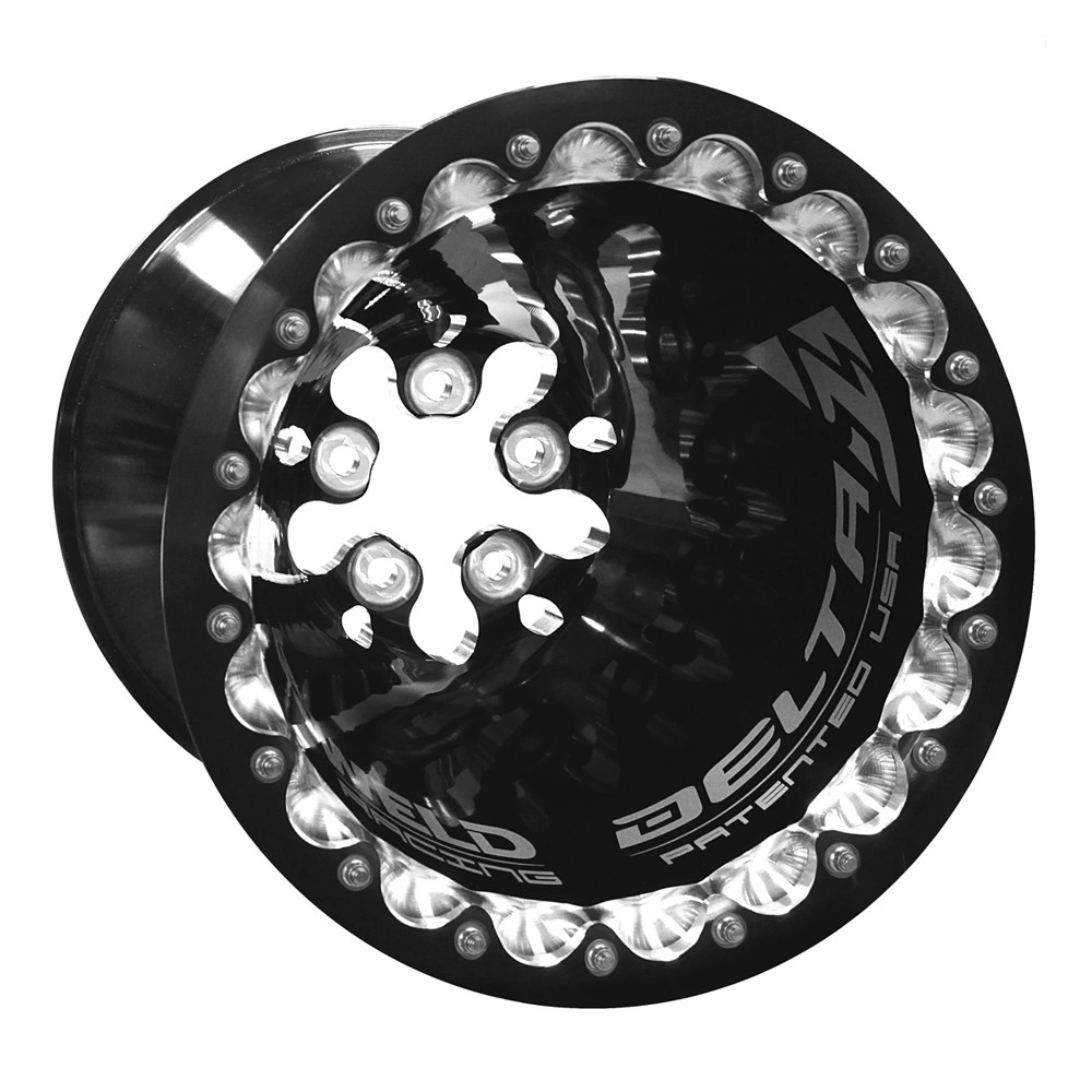 Weld Racing Delta-1 PM1 Pro Mod, 16 in. x 16 in., 5 in. x 5 in., 5 in. BS, Black