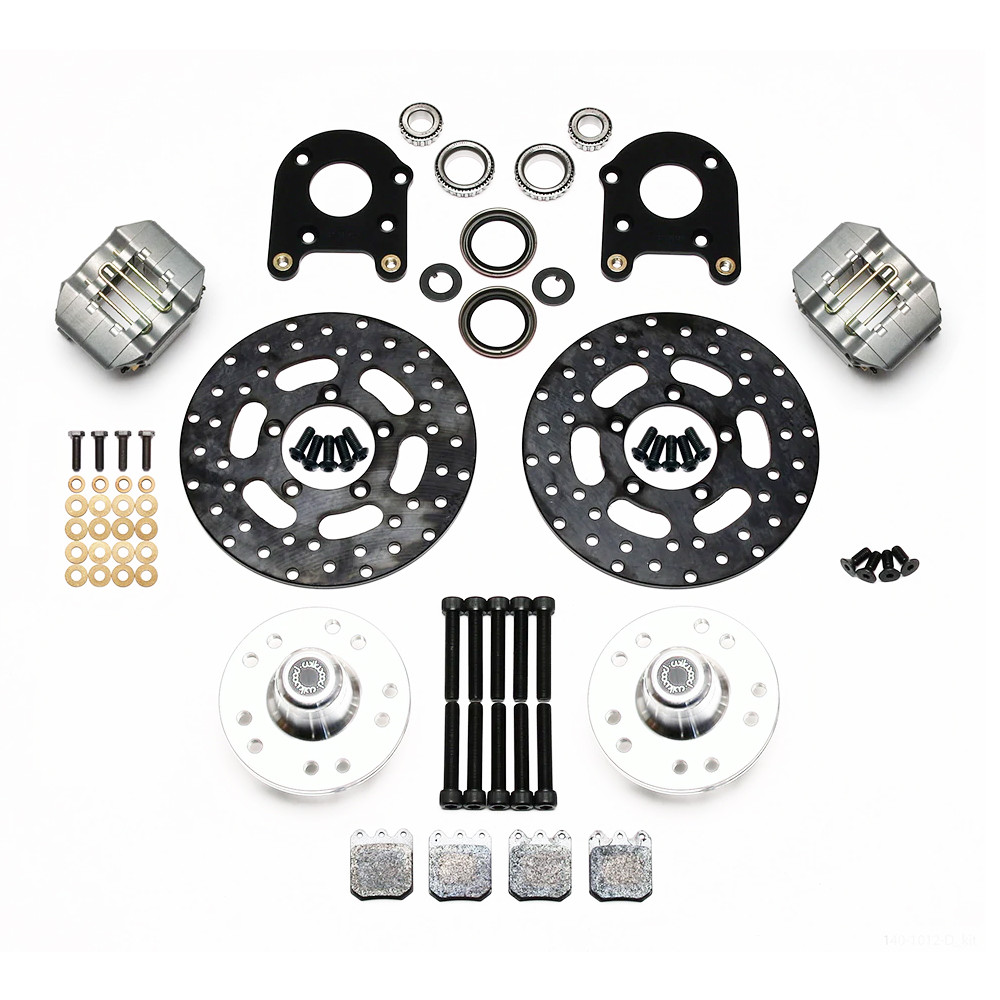 Wilwood Dynapro Single Front Drag Brake Kit, 1971 - 1980 Pinto/Mustang II Disc & Drum 140-1012-D