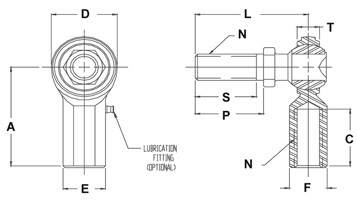 FK Rod End Diagram