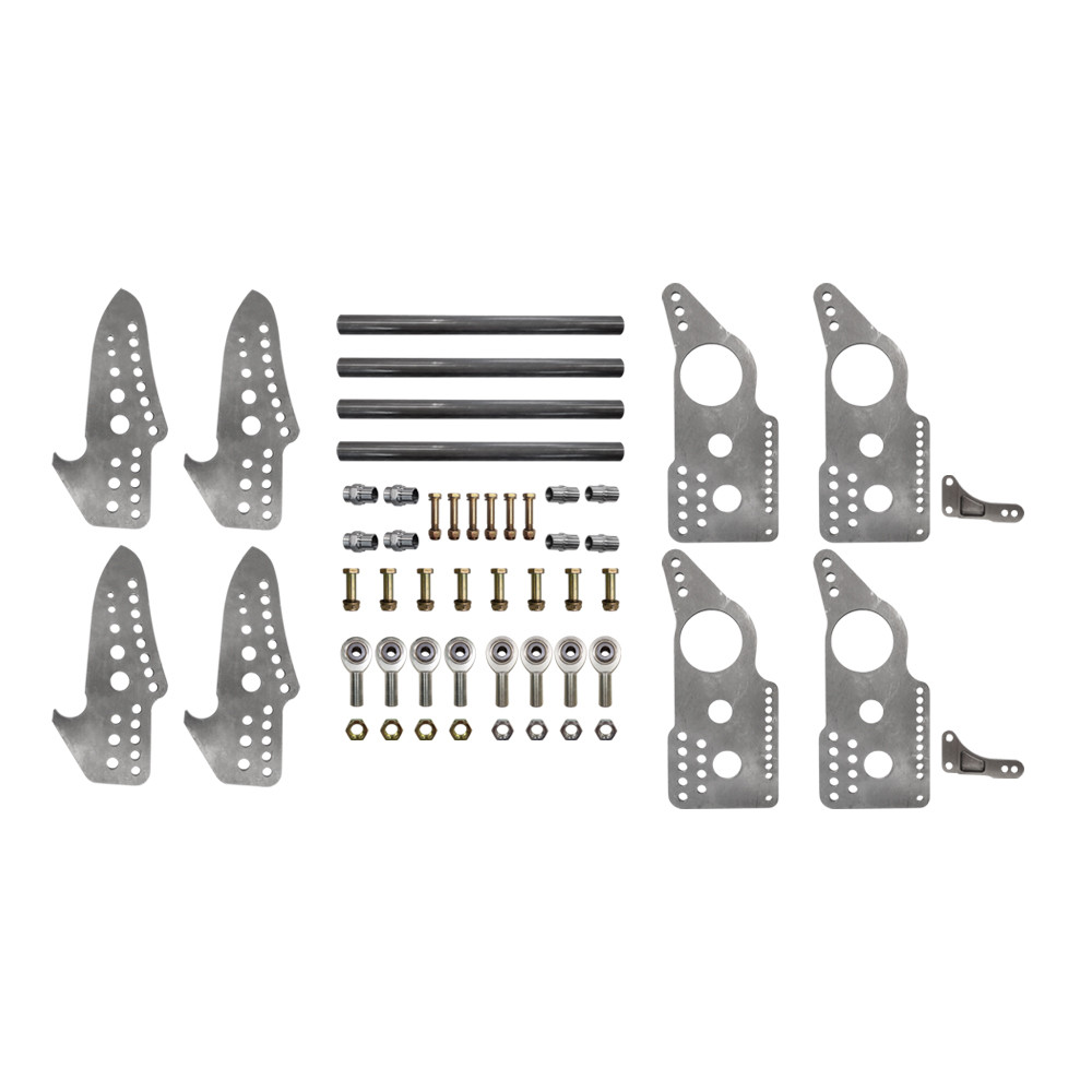 Pro Series 4-Link Kit w/Billet Adj Shock Mounts|Quarter-Max
