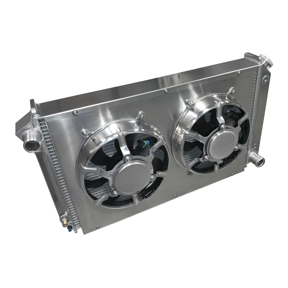Entropy Radiator 1970-1981 Camaro Dual Aluminum Radiator with Dual HPX Fans