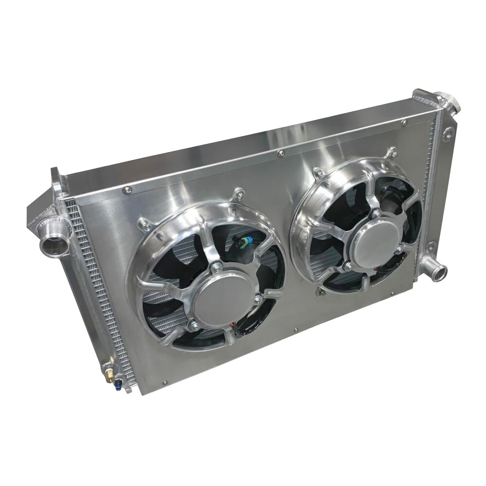 Entropy Radiator 1982-1991 Camaro Firebird/TA Aluminum Radiator With Dual HPX Fans