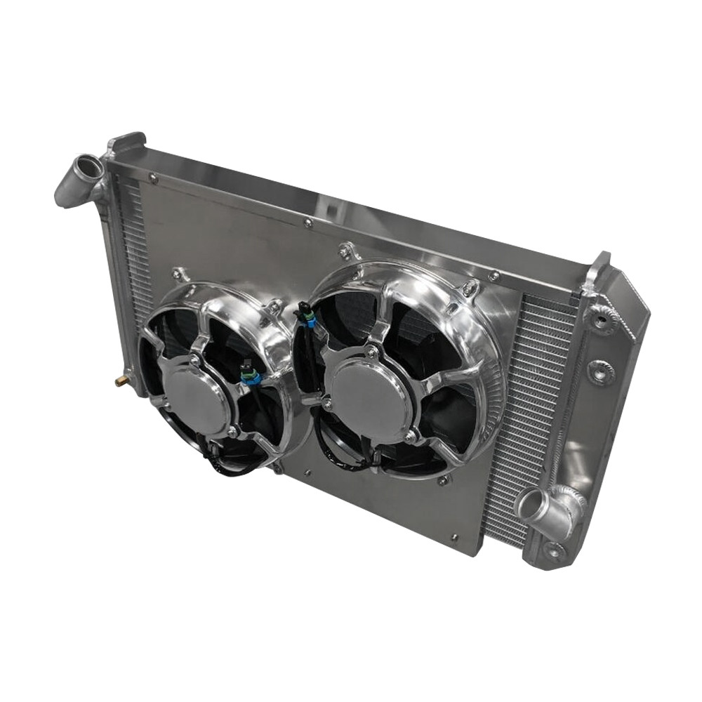 Entropy Radiator 1969-1972 Corvette Big Block Aluminum Radiator with Dual HPX Fans