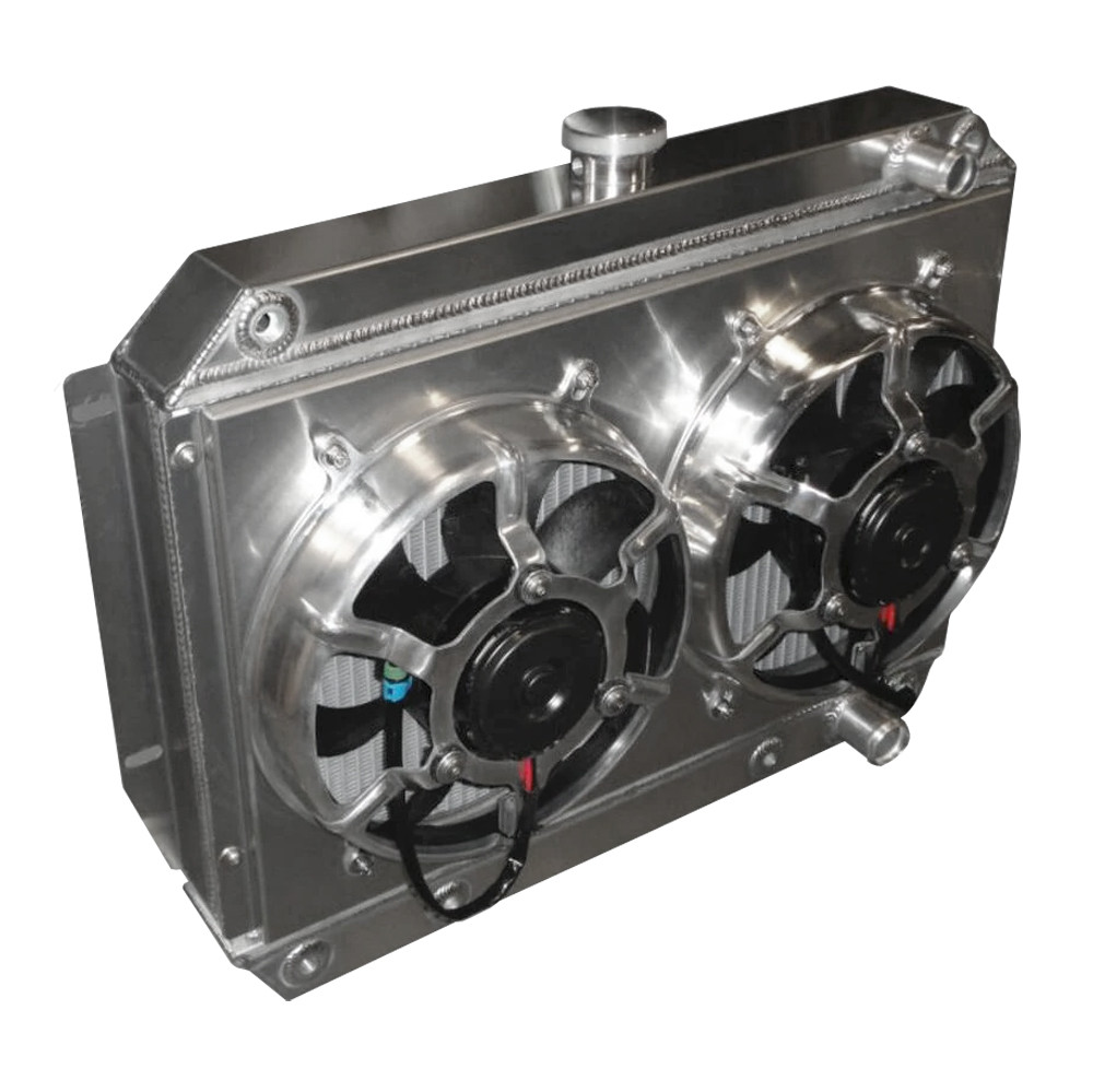 Entropy Radiator 1966-1967 Chevelle LSX Conversion Radiator with Dual HPX Fans