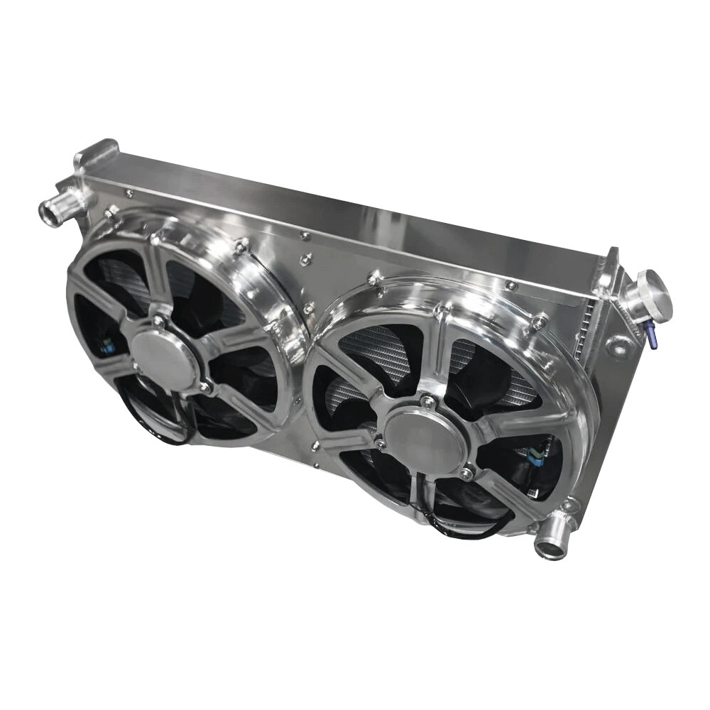 Entropy Radiator 1968-1977 GTO/Lemans 900 Horsepower Cooling Power Radiator with Dual 16 in. HPX Fans