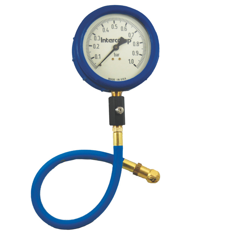 Intercomp 4" Ultra Deluxe Glow-in-the-Dark Air Pressure Gauge, 0-4 Bar