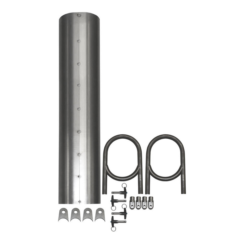 Quarter-Max Driveshaft Tunnel Kit, Tack Welded Cover, 30 in., 4130