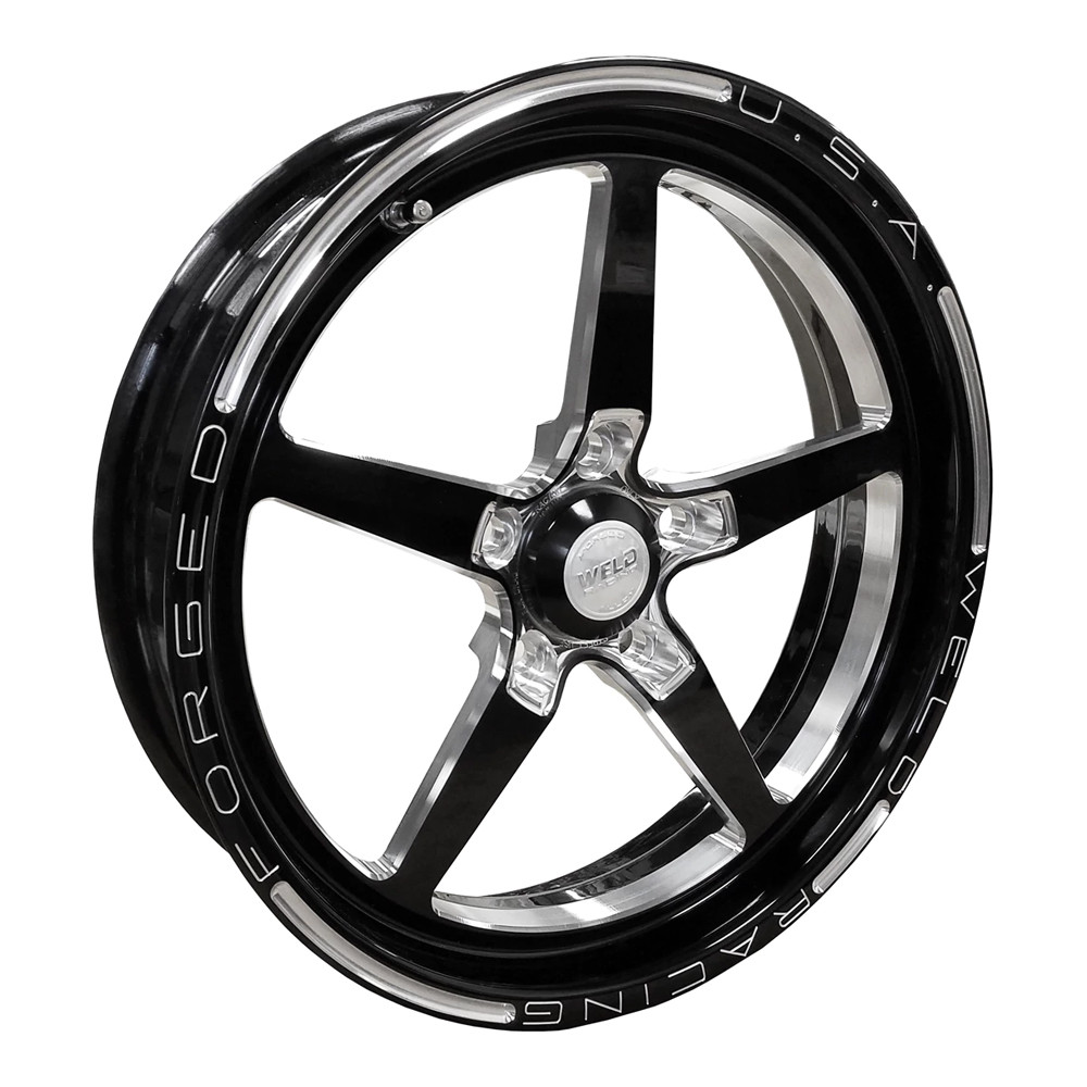 Weld Racing AlumaStar 2.0, 17 in. x 4.5 in., 5 in. x 4.75 in., 2.25 in. BS, Black