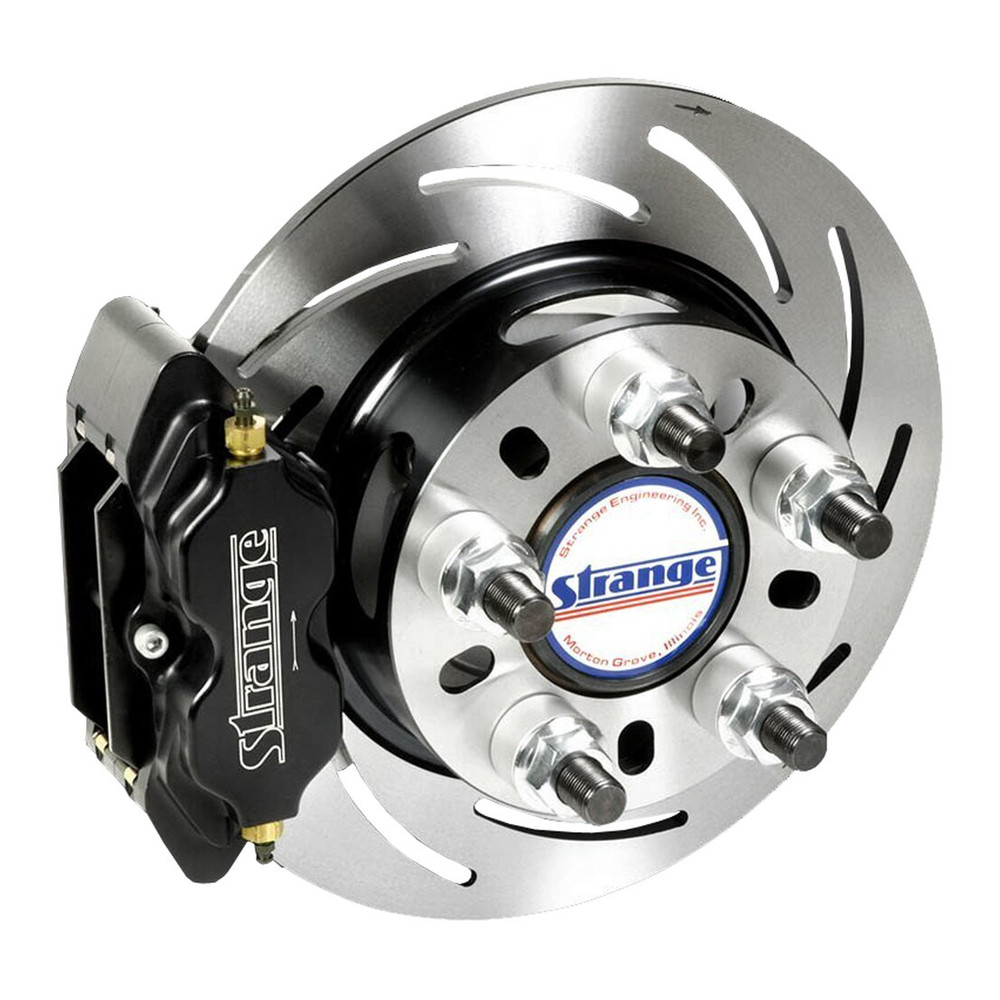 Strange Engineering B1706WCM Pro Series Rear Brake Kit for Late Big Ford Ends, 2.500" Offset, Hard Metallic Brake Pads
