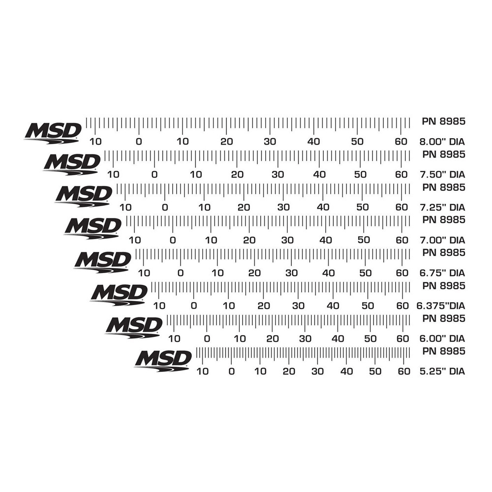 MSD 8985 Timing Tapes For Harmonic Balancers | Quarter-Max