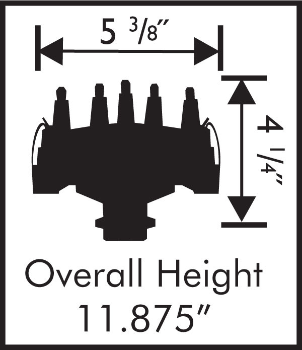 MSD Chevy V8 Crank Trigger Distributor Dimensions