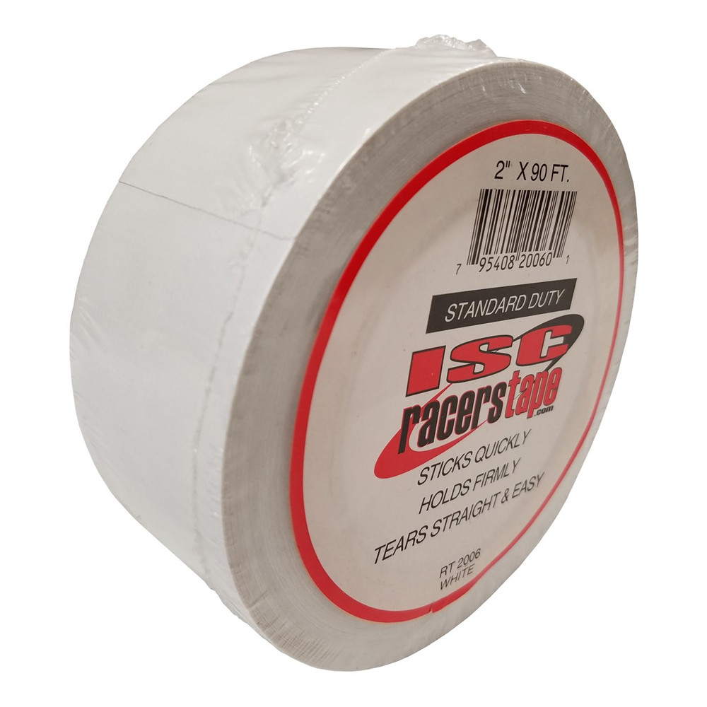 ISC Racers Tape RT2006 Standard Duty Racers Tape, 2 in. x 90 ft., White