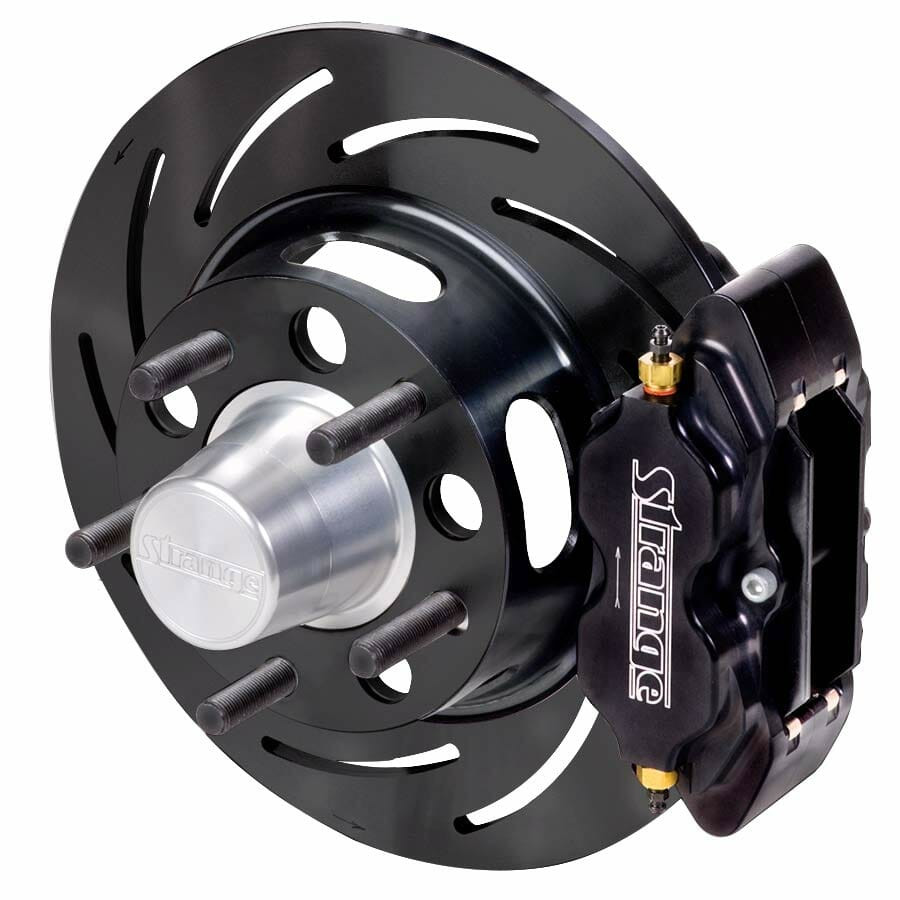 Strange Pro Series H/D Front Brake Kit, 1967 - 1969 Camaro, 1967 - 1972 Chevelle..., 4.75 in. BC, 1 Pc Rotors, 4 Piston Calipers, DTC-30 Semi Metallic Pads B4110WC