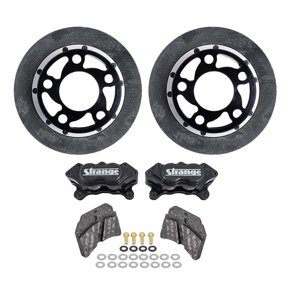 Strange Engineering C18105NBUC Pro Carbon Rear Brake Completion Kit, 5" BC - Caliper Mounts Not Included