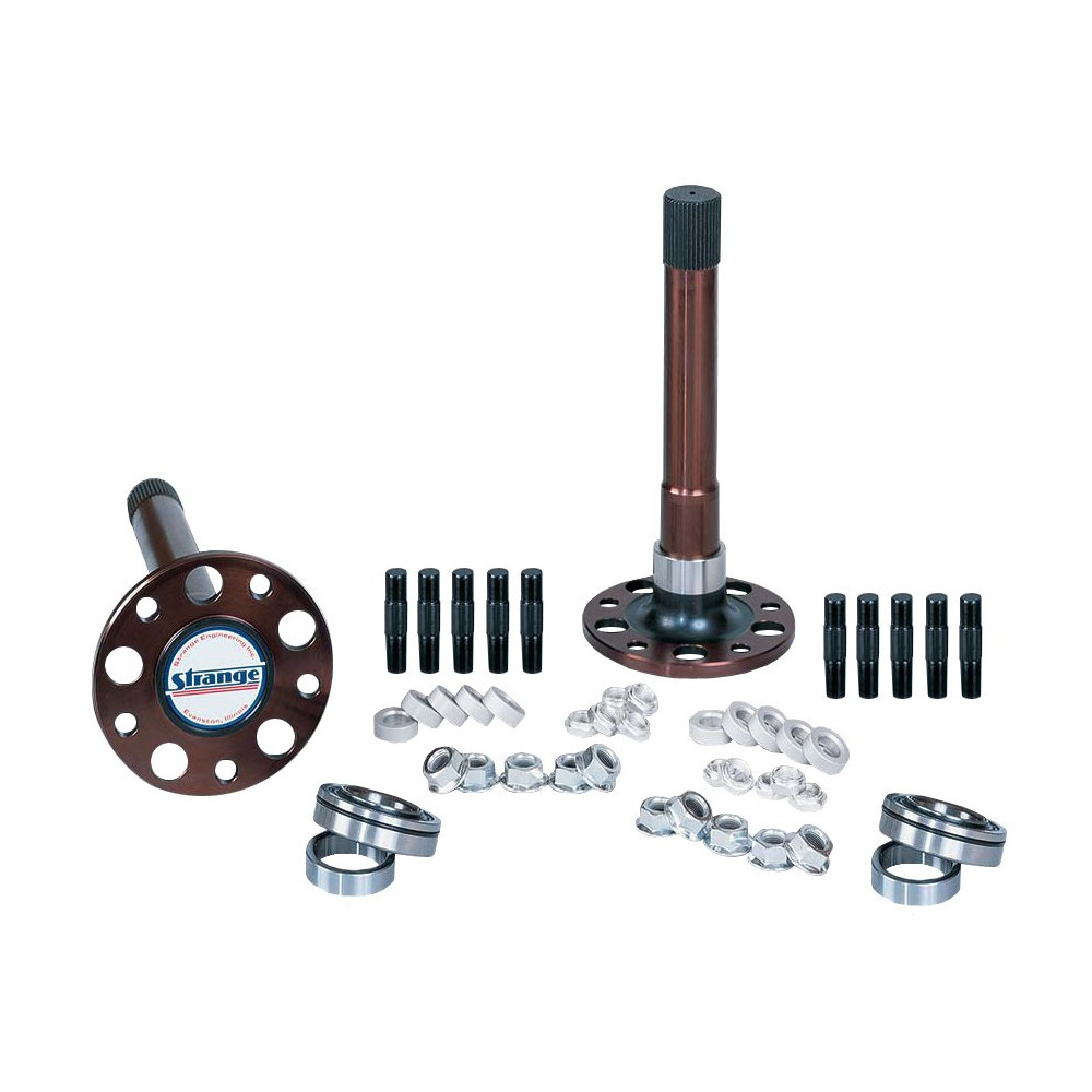 Strange Engineering P1016 Pro Race 40 Spline Solid Axles, 3.150" Axle Bearings, & 5/8" Stud Kit