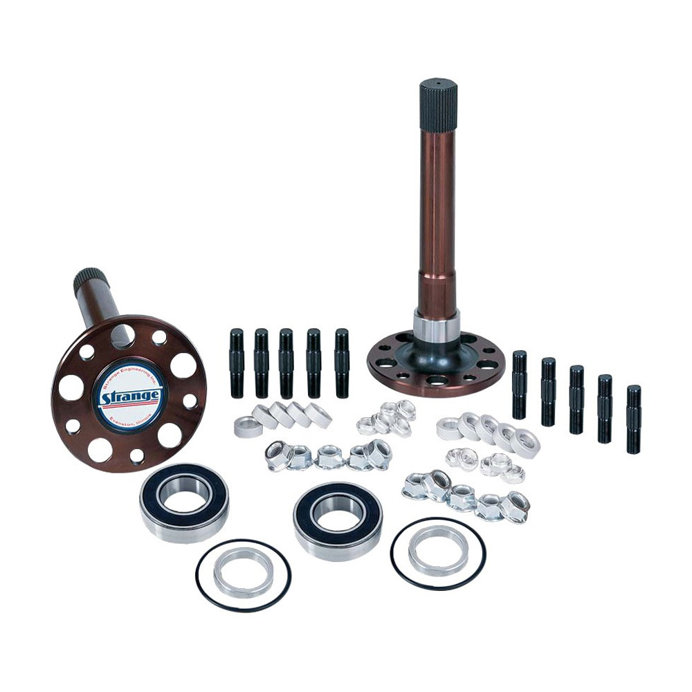 Strange Engineering P1017 Pro Race 40 Spline Solid Axles, 3.350" Axle Bearings, & 5/8" Stud Kit